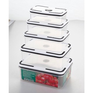 Set 5 hộp nhựa đựng thực phẩm có nắp đậy cao cấp