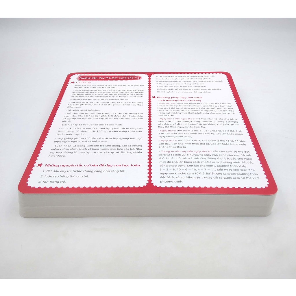Sách - Flashcard - Dạy trẻ học Toán Dotcard tập 1 (hộp)-tái bản