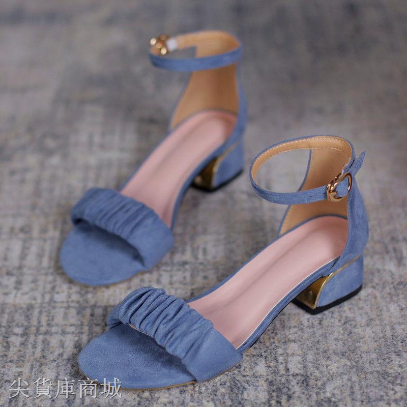 Giày Sandals Đế Thô Thanh Lịch Hợp Thời Trang Hè Cho Nữ Size 35-40