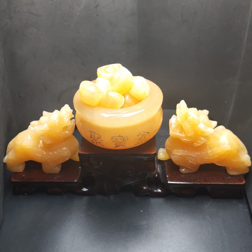 TỲ HƯU CHẦU BÁT TỤ BẢO ĐÁ NGỌC HOÀNG LONG