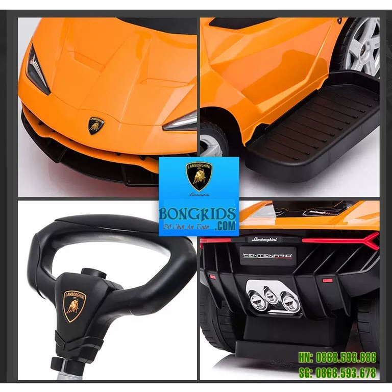 Xe chòi chân ô tô kiêm xe đẩy Lamborghini 3726 cho bé 1-6 tuổi