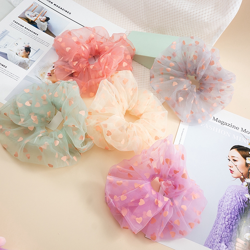 Dây Cột Tóc Họa Tiết Chấm Bi D060901