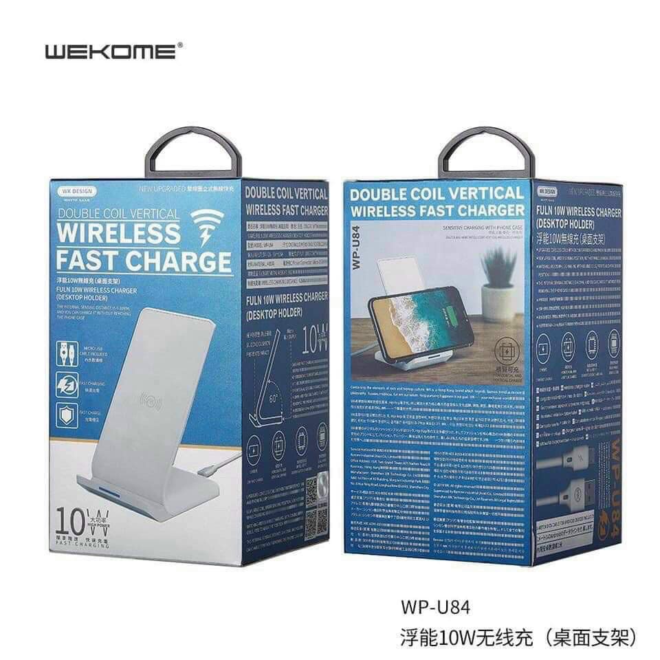 Đế sạc không dây siêu mỏng chính hãng WK dùng cho iphone samsung xiaomi giá rẻ (WP-U84, WP-U85) Lala17