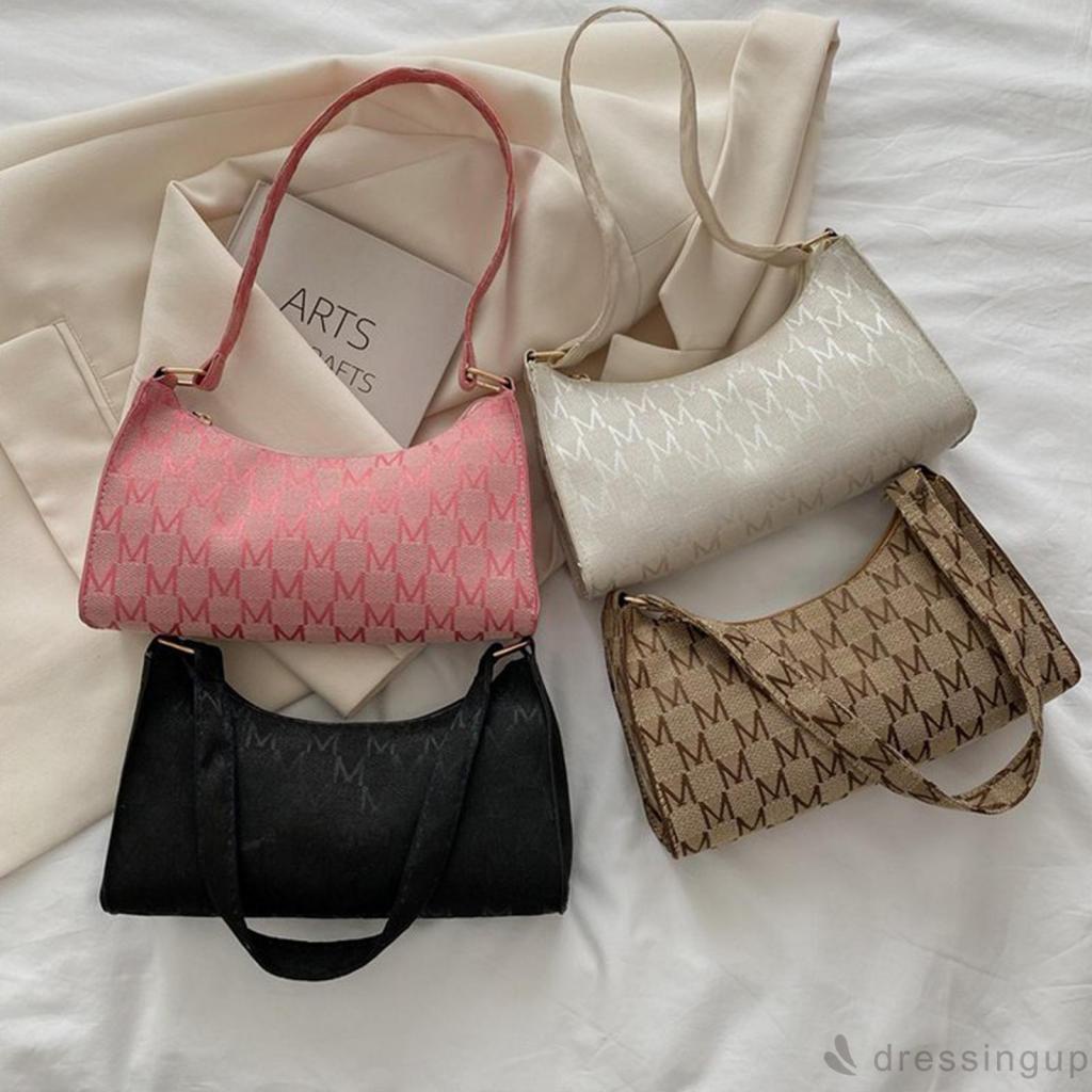 Túi Đeo Vai Hình Vuông In Chữ M Độc Đáo Thời Trang Cho Nữ