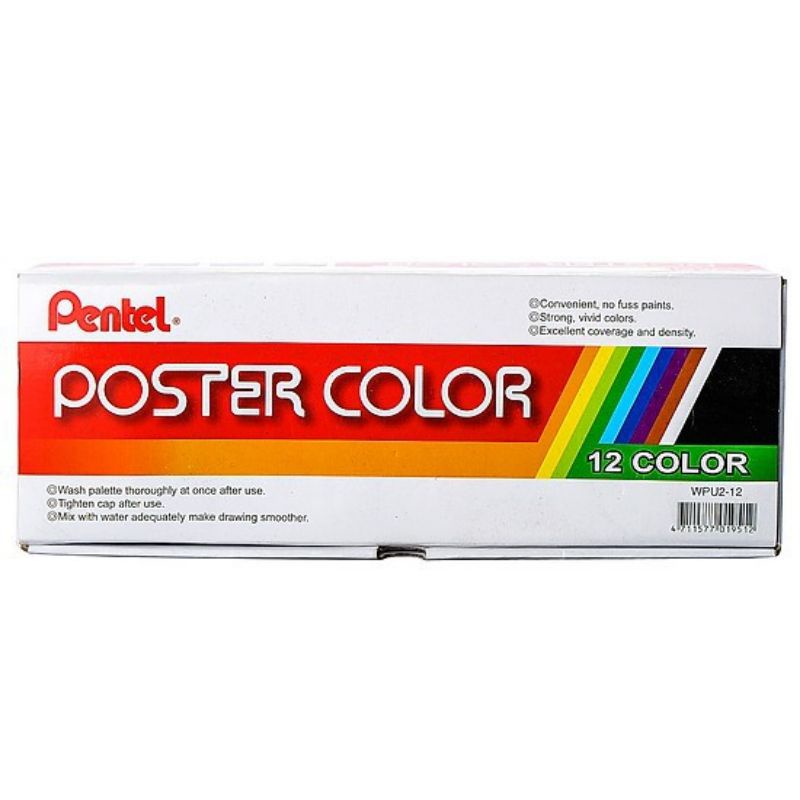 Hộp Màu Nước Pentel Poster 30ml 12 Màu