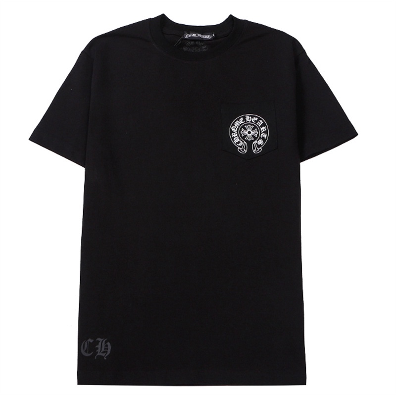 Áo Thun Cotton Ngắn Tay In Hình Chrome Hearts Thời Trang Thể Thao Dành Cho Nam Và Nữ