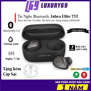 Tai nghe bluetooth jabra elite 75t bass ấm sâu, trầm | sạc không dây lỗi 1 đổi 1