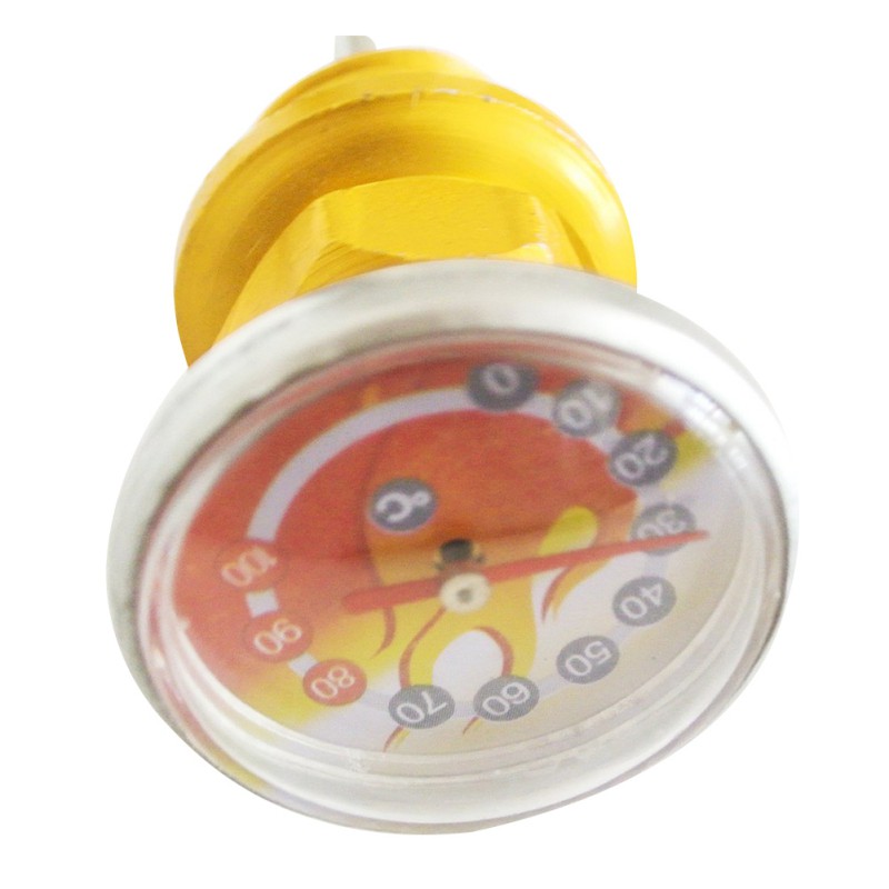 Que Đo Nhiệt Độ Bình Dầu Bằng Hợp Kim Nhôm CNC Chuyên Dụng Cho Xe Mô Tô