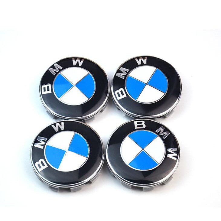 Logo chụp mâm, vành bánh xe ô tô hãng BMW có Đường kính 55MM và 68MM