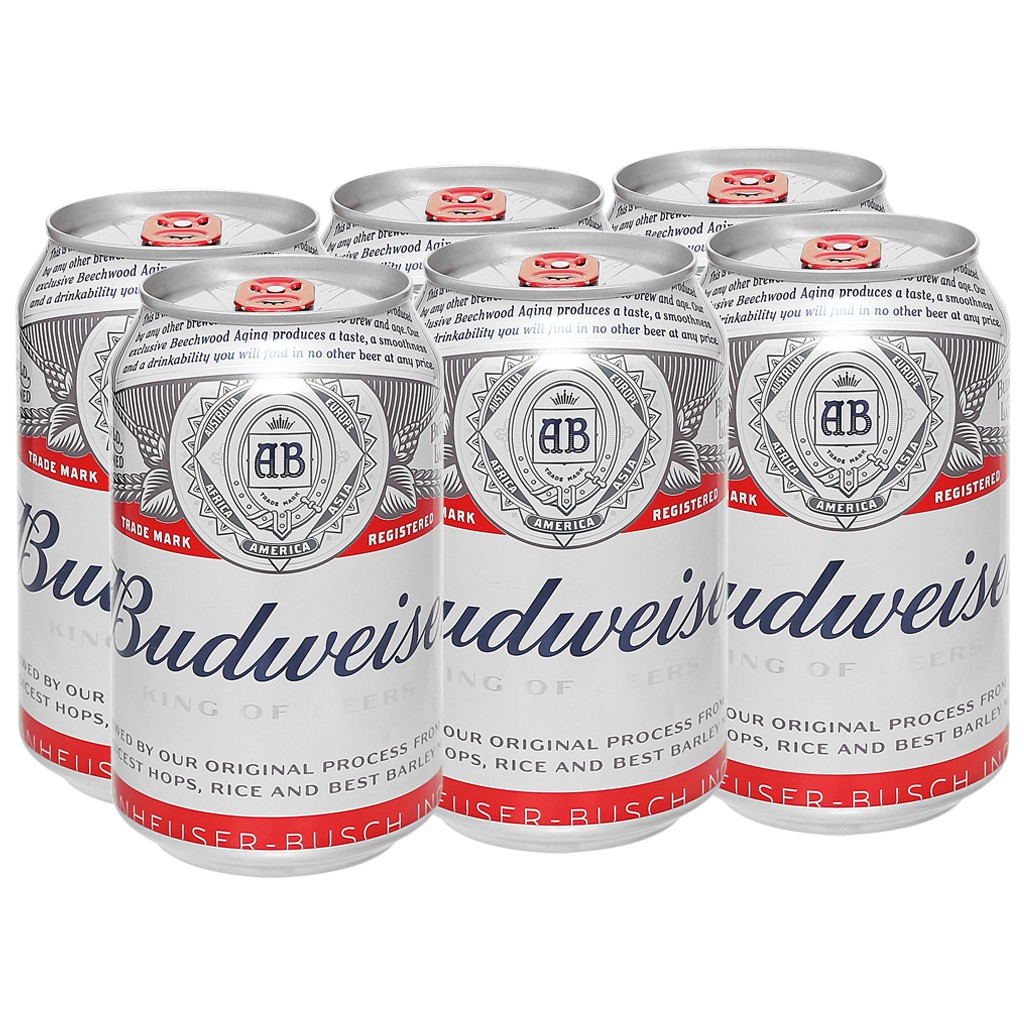 Bia Budweiser lon 330 date 2/12