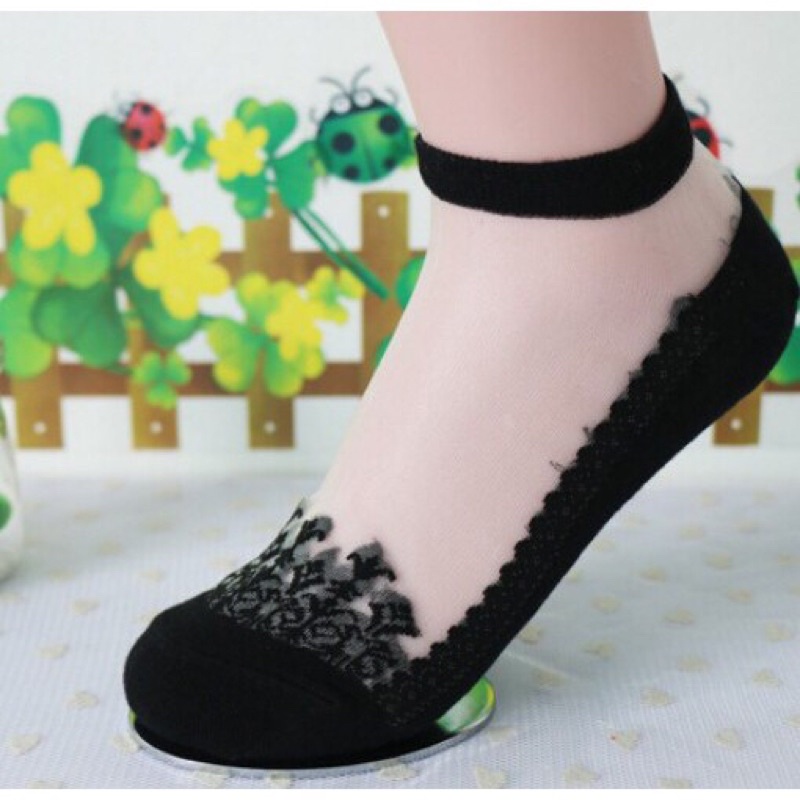 10 Đôi Tất Lưới Ren Công Chúa Phong Cách Hàn Quốc