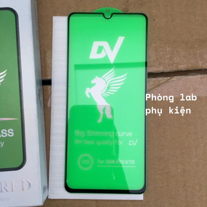 Kính cường lực DV High Quality Premium độ cứng 9H, full màn, chống trầy xước cho Samsung
