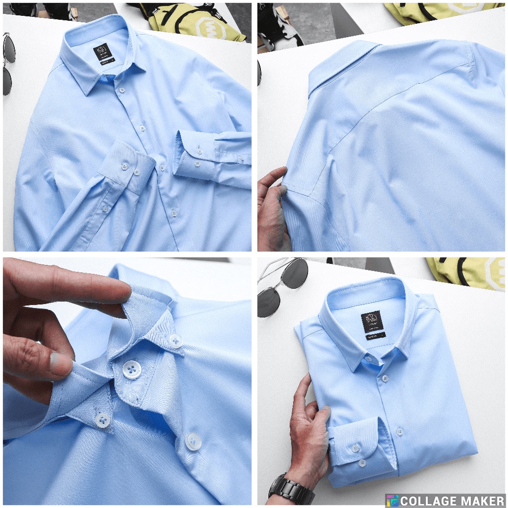 |Hẻm Store| Sơ mi nam Satoshi SASM50 chất liệu cotton tay dài 4 màu form slimfit phong cách trẻ trung dễ phối đồ