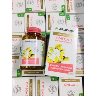 Viên uống bổ sung dầu cá arkopharma omega 3 180 viên