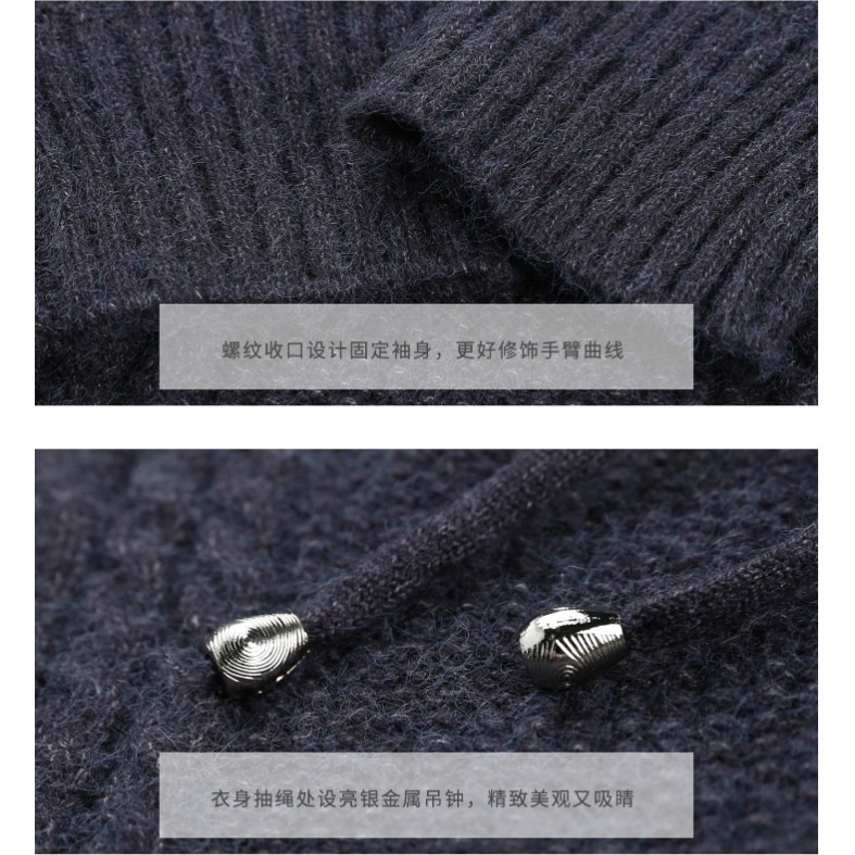 Đầm Hoodie Dệt Kim Dày Dặn Thời Trang Cho Nữ | BigBuy360 - bigbuy360.vn