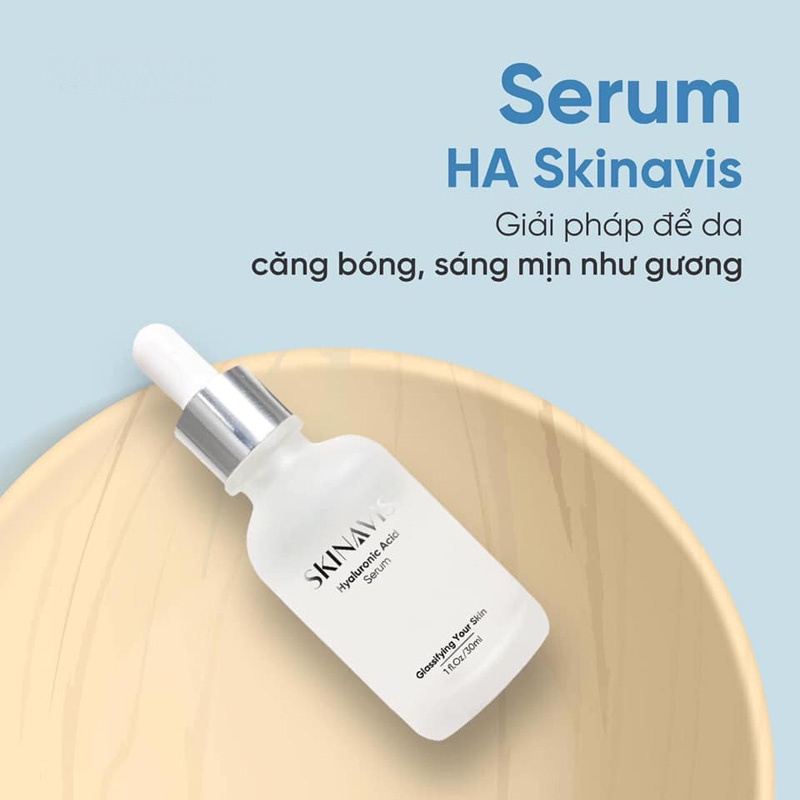Tinh chất SKINAVIS Hyaluronic Acid &amp; Niacinamide + B5 cấp ẩm, phục hồi, trắng sáng da 30ml chính hãng