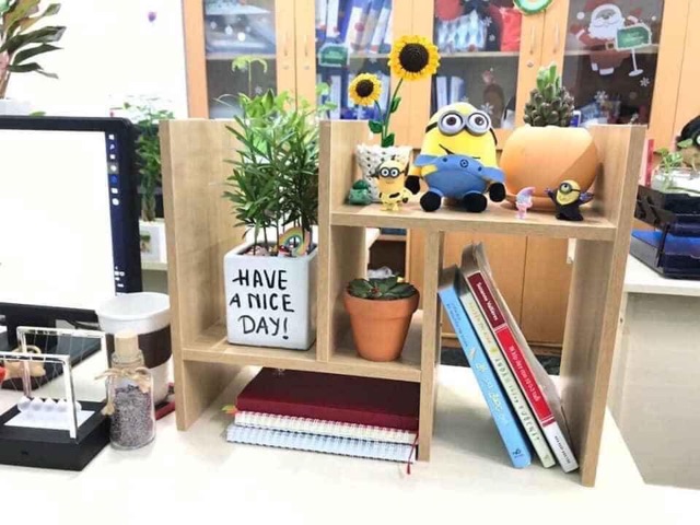 KỆ SÁCH ĐỂ BÀN MINI TẠO NHIỀU KIỂU TÙY CHỈNH ĐỘ RỘNG LÊN TỚI 70CM | BigBuy360 - bigbuy360.vn
