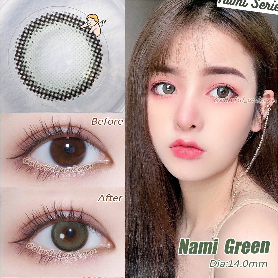 Cặp kính áp tròng COLORHUNTER dùng một năm 14.0mm 0-8 độ chuyên dụng