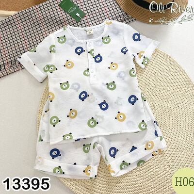 BỘ VẢI XÔ OLIRIVER NHIỀU HOẠ TIẾT ĐÁNG YÊU CHO BÉ 9-33KG