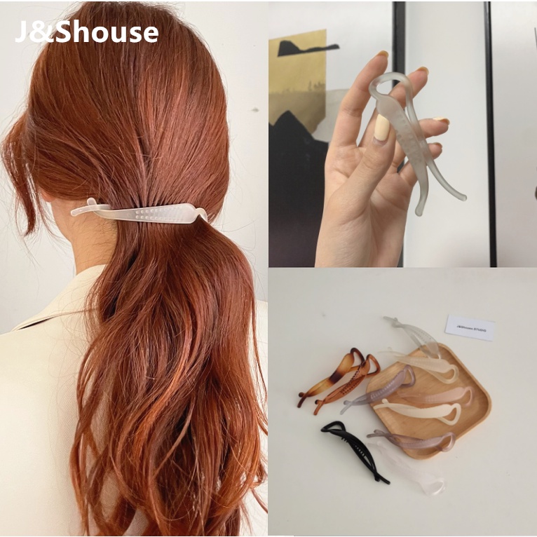 Kẹp Tóc Đuôi Ngựa Cỡ Lớn Màu Sáng Và Nhám Phong Cách Hàn Quốc kf302
