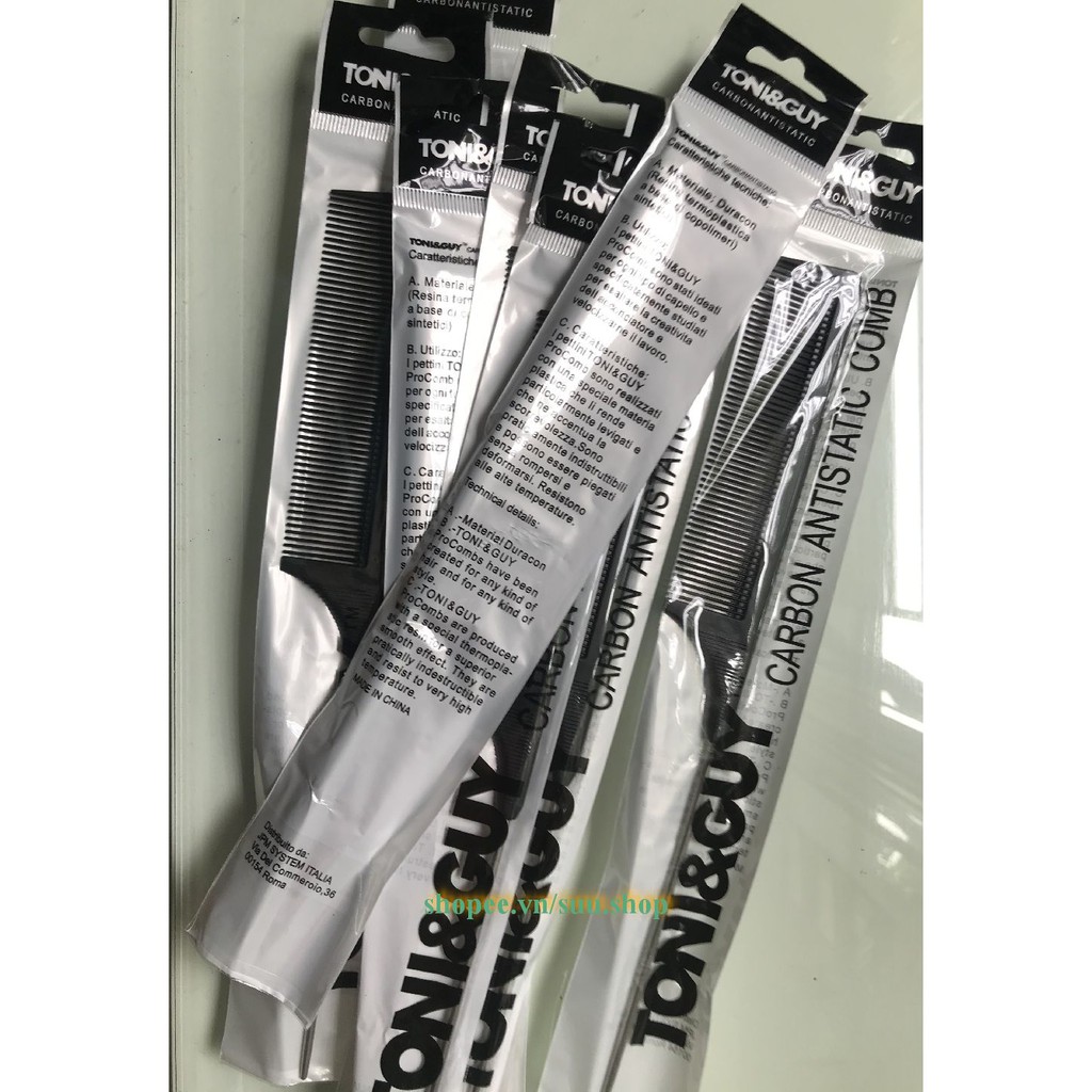 Lược Đuôi Nhọn Toni&Guy 06600 Cho Thợ Chuyên Nghiệp Và Người Dùng Tại Nhà Chính Hãng.
