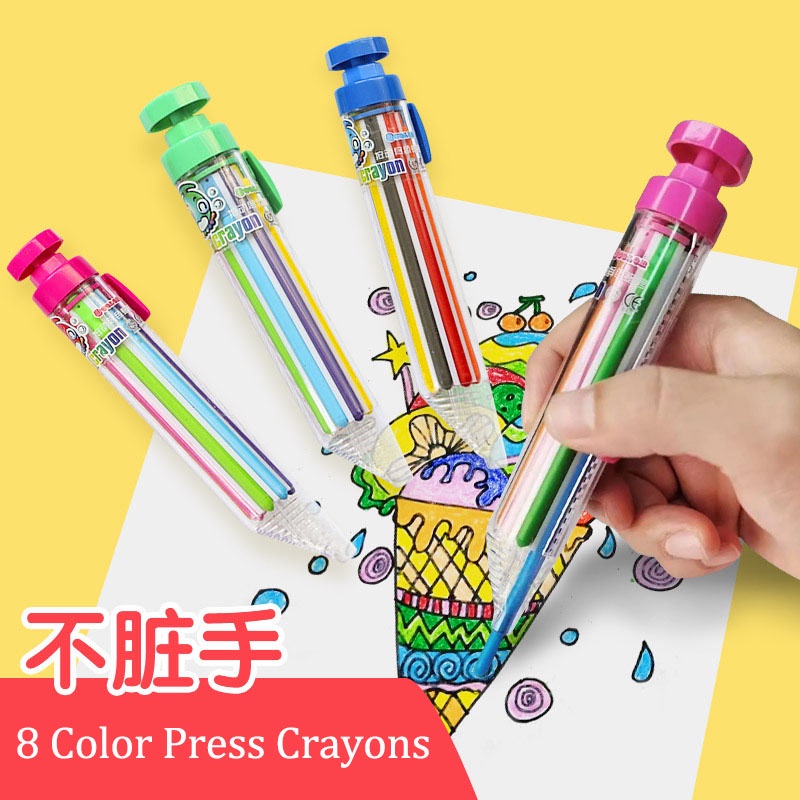 Bút Sáp Màu Vẽ Graffiti Chống Dính Đa Năng Bằng Nhựa Dành Cho Trẻ Em