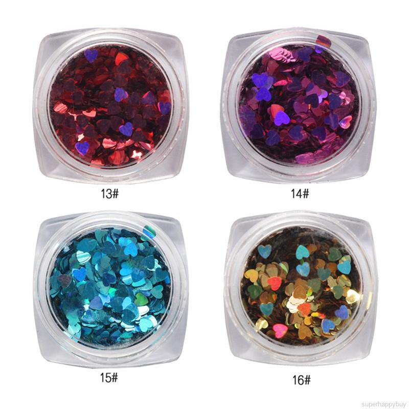 Kim Tuyến Hình Trái Tim Trang Trí Móng Tay