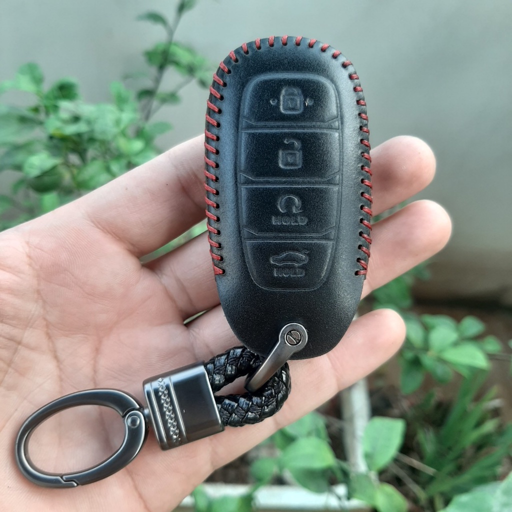 Bao Da Chìa Khoá Hyundai Accent 2021, 2022, 2023, ENLANTRA 2023  - Da Thật 100% - Bảo hành 2 năm