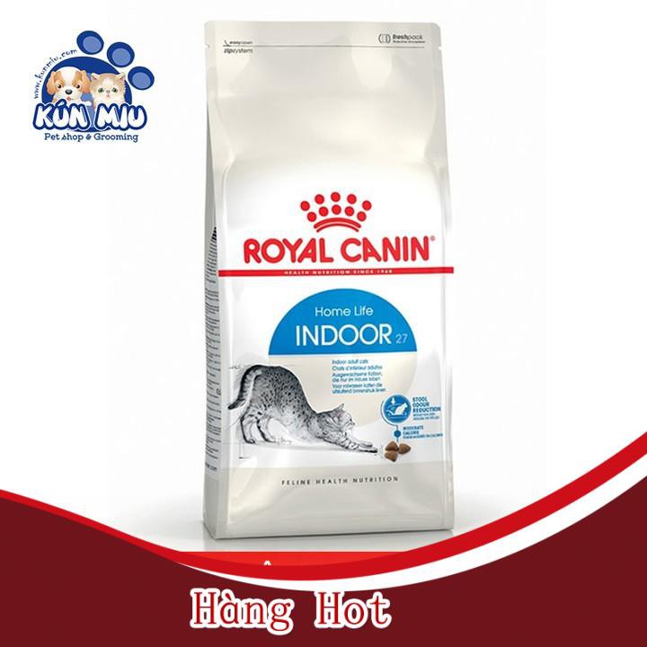 [ Hàng Hot ] Thức ăn cho mèo nuôi trong nhà, ít vận động Royal canin Indoor 27 túi 2kg
