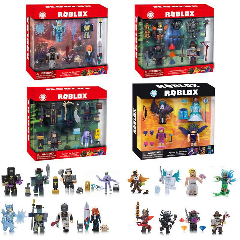 Game Roblox Figures Mini Playset Robot Children Collection Toppers Toy Gift Cak