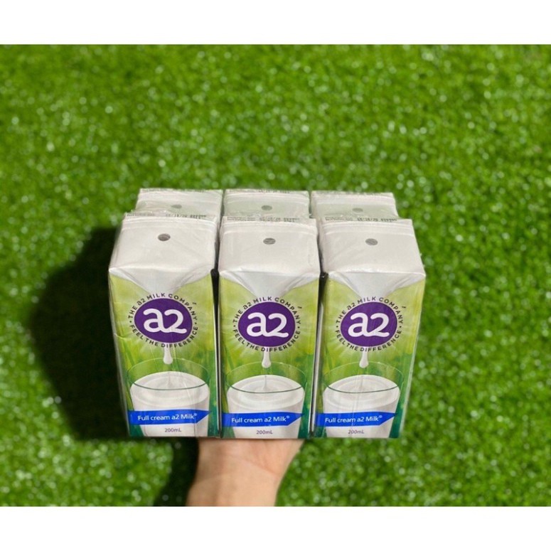 Sữa tươi nguyên kem A2 dạng nước hộp 200ml