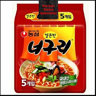 Nongshim ramyun mì hàn quốc mì neoguri nocury cay bịch 5ea 농심 얼큰한 너구리