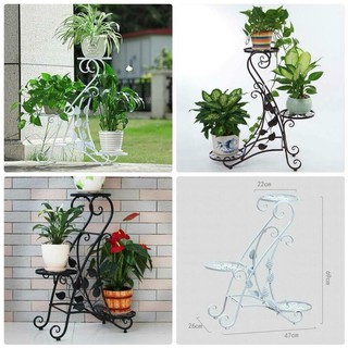 Kệ sắt để cây cảnh 3 tầng 3 chậu