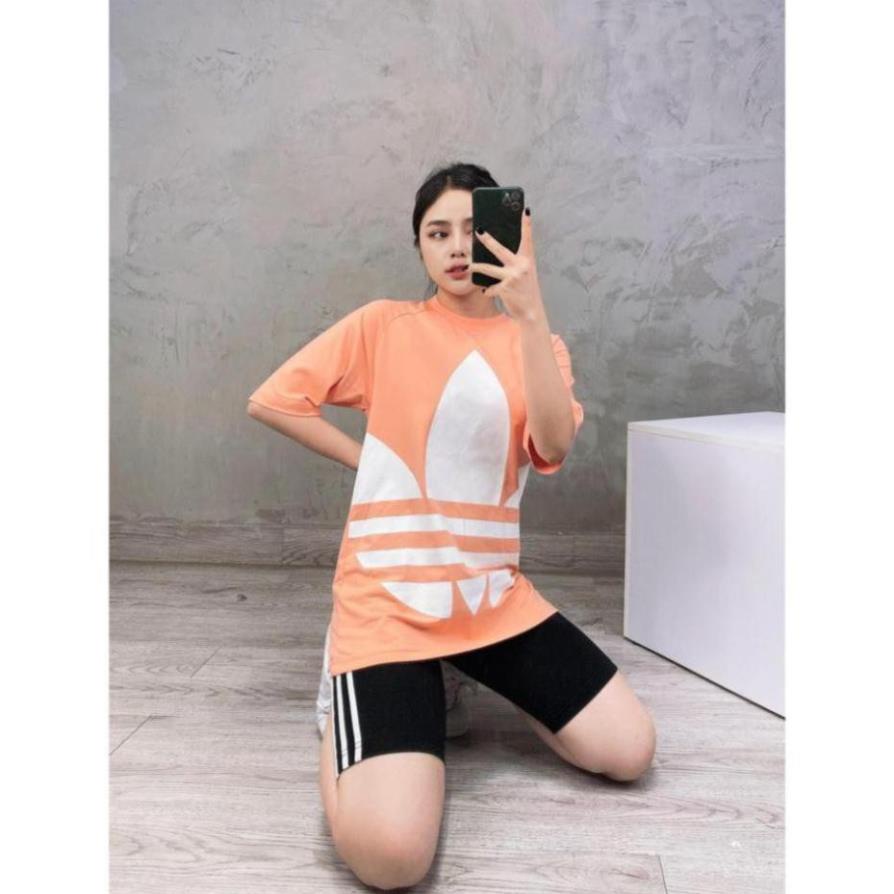 Áo Thể Thao Nam Nữ [Tshirt] Big Tref Boxy Chalk Coral [ĐỒ TẬP GYM]