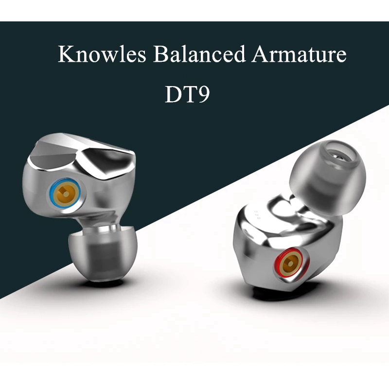 Tai Nghe Thể Thao Nhét Tai Sennheiser DT9 BA + 1DD DT6 PT25 KP616 Bằng Kim Loại Kết Hợp HIFI DJ Có Thể Tháo Rời