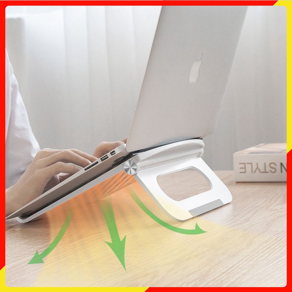Giá Đỡ Máy Tính Bảng Kiêm Tản Nhiệt Chất Liệu Nhựa ABS Dạng Gập Tiện Dụng