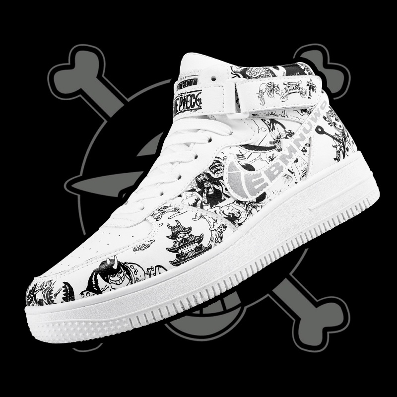 Giày Thể Thao Mềm In Hình Luffy ONE PIECE Thời Trang Chất Lượng Cao Trẻ Trung Cho Nam