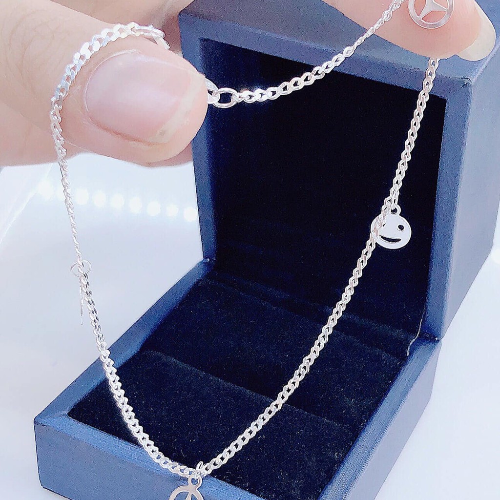 Lắc chân bạc xinh xắn dễ thương hình charm nghộ nghĩnh,VÀNG BẠC AN CHI | BigBuy360 - bigbuy360.vn