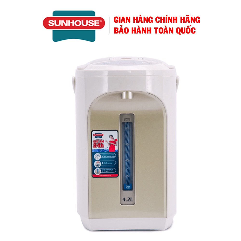 Bình thủy điện Sunhouse SHD1542, Công suất 750W, Dung tích 4,2 lít, Bảo hành 12 tháng