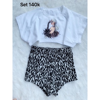 set áo cánh dơi quần body