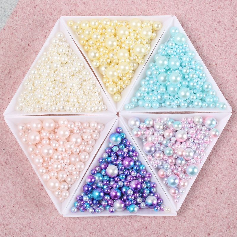 Hạt Chuỗi Có Lỗ Giả Ngọc Trai Nhựa ABS.