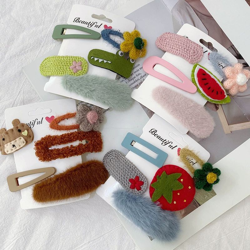 Set 5 Món Kẹp Tóc Mái Phong Cách Hàn Quốc Xinh Xắn BiTi Store