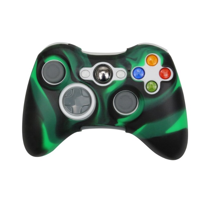 Vỏ Bọc Silicon Silicone Màu Loang Bảo Vệ Tay Cầm Game Xbox 360