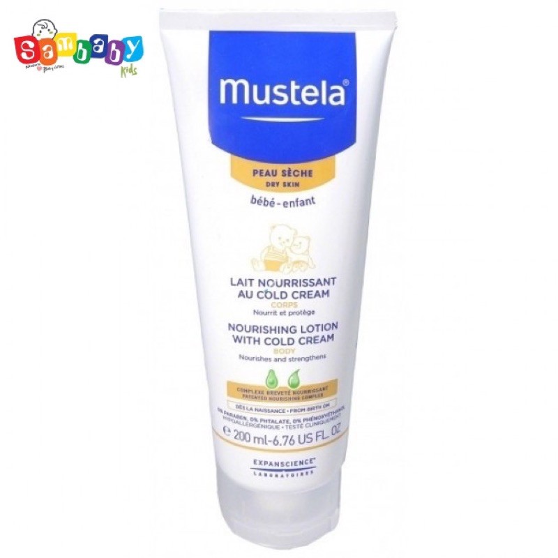 Sữa Dưỡng Da Toàn Thân Cho Trẻ Sơ Sinh, Em Bé Da Khô Mustela Nourishing Lotion With Cold Cream 200ml