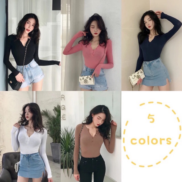 áo thun cúc xẻ QUẢNG CHÂU ORDER MÃ 978