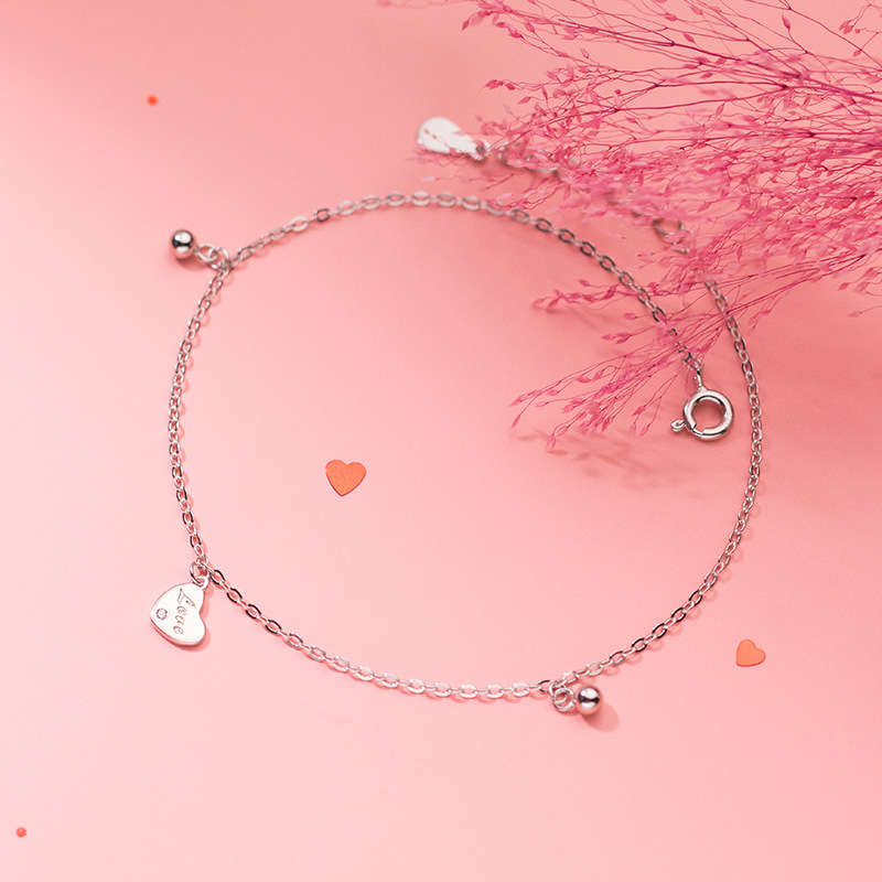 Lắc Chân Mạ Bạc 925 Thiết Kế Đơn Giản Xinh Xắn | BigBuy360 - bigbuy360.vn