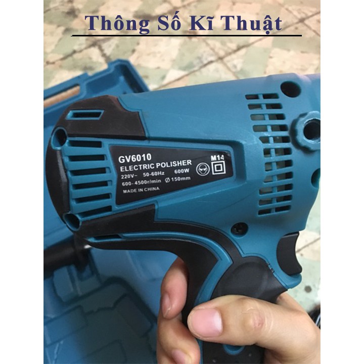 MÁY ĐÁNH BÓNG Ô TÔ MAKITA GV6010 6 cấp độ, Máy chà nhám đánh bóng ô tô, xe máy mini