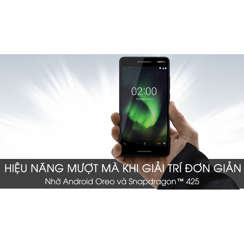 Điện thoại nokia 2.1 Chính hãng (Hàng trưng bày) đầy đủ hộp phụ kiện