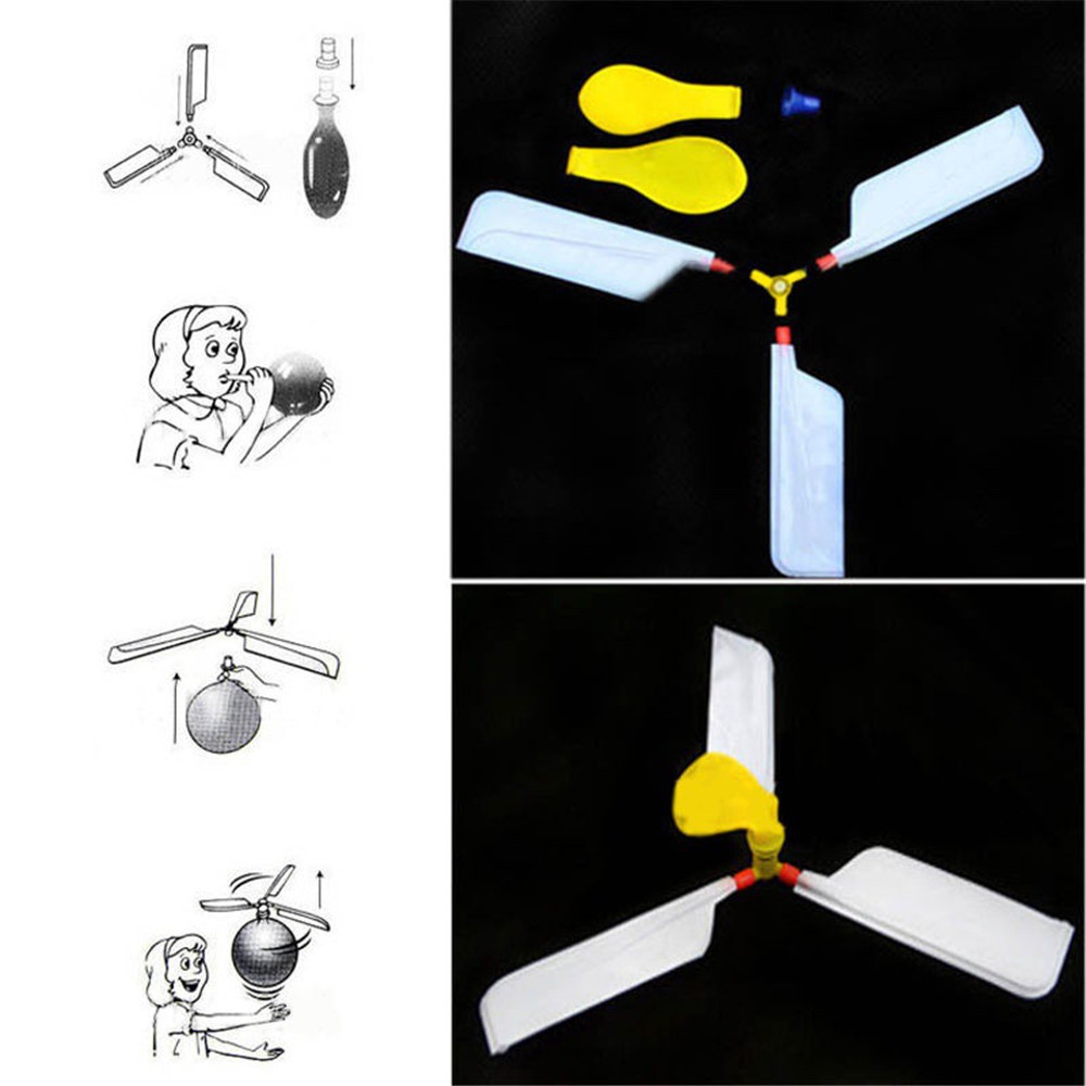[Mã TOYDEC hoàn 20K xu đơn 50K] Đồ chơi lắp ráp trực thăng bong bóng cho trẻ nhỏ