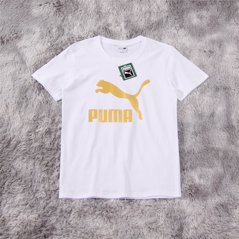 Áo Thun Thể Thao Cotton Tay Ngắn In Hình Puma Thời Trang Dành Cho Cặp Đôi